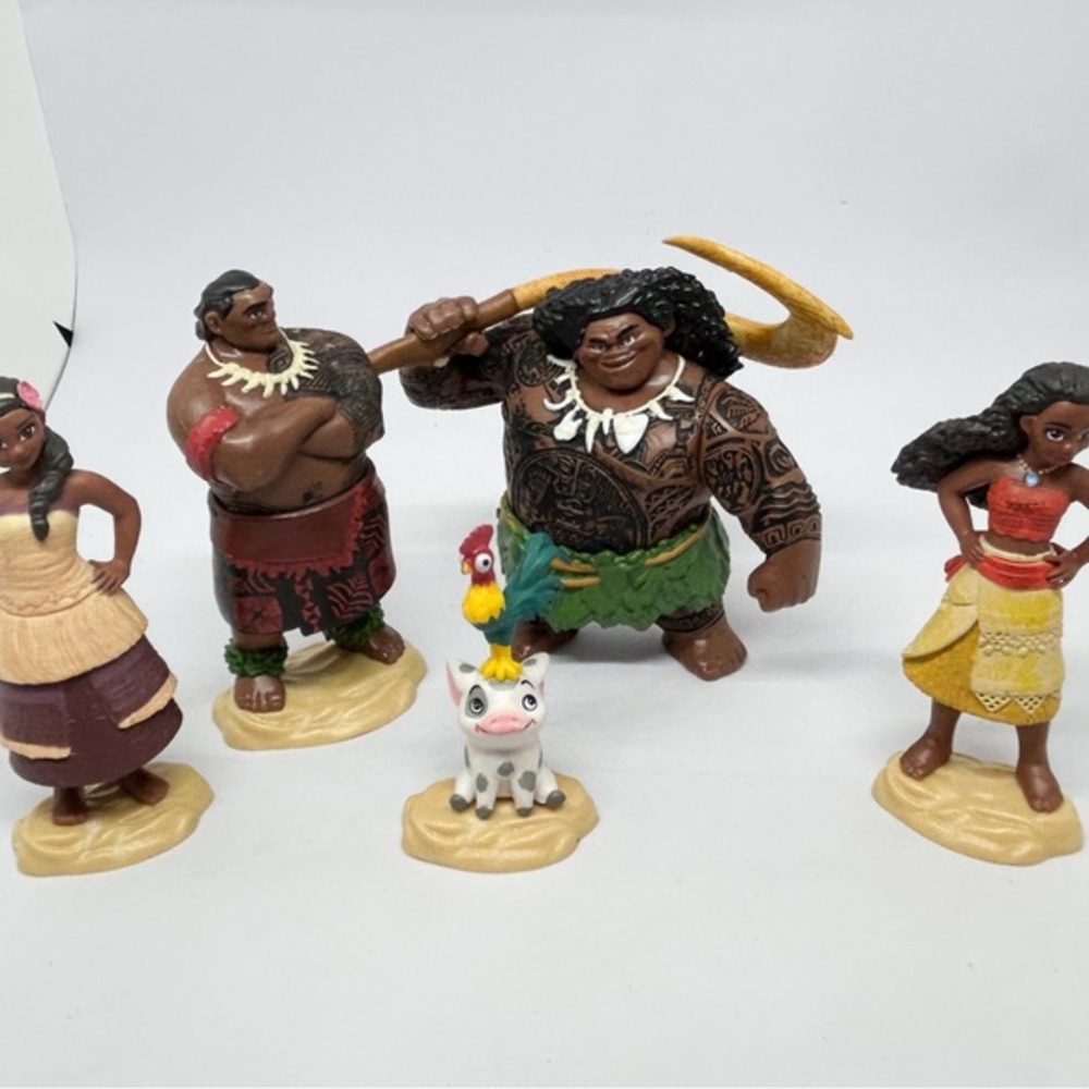 Disney Moana‎ & Friends 5 PC Figurine Collection Cake Toppers